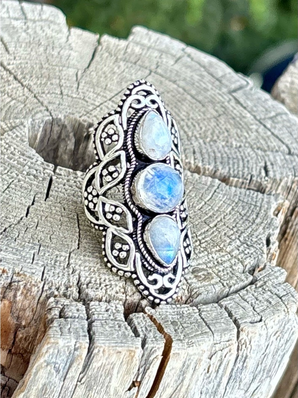 NEW! Moonstone Statement Ring - Picture 12 of 14